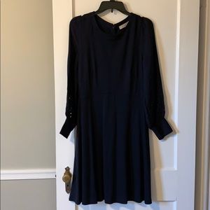 Navy blue long sleeve dress